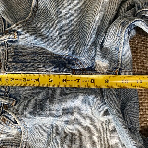 Levi's 505 C Japanese Selvedge Denim Jeans Women's 27 Blue Distressed Casual - Picture 13 of 16